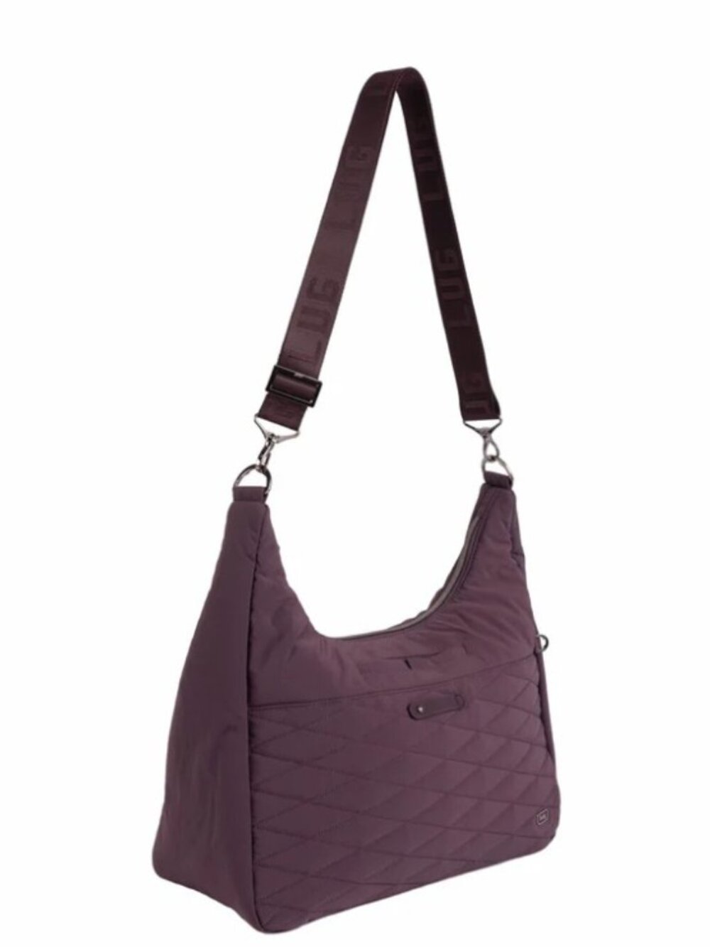 Lug Balsa CloudGo Hobo Crossbody Bag Plum - Picture 2 of 12